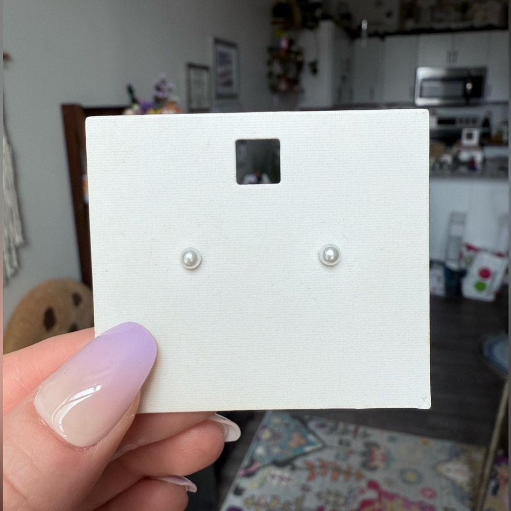 FREE* Small Pearl Stud Earrings